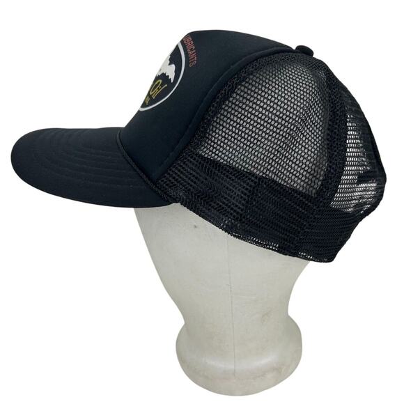 Mountain Oil Custom Lubricants Walla Walla Wa Hat Vtg Black Snapback Trucker Cap - Picture 3 of 8